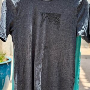 Volcom Modern Fit Graphic Tee – Heather Gray, Kids Size L